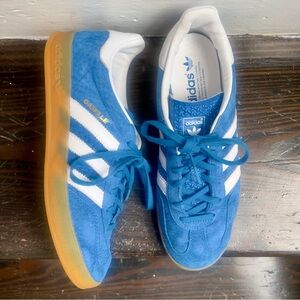Iconic Adidas Gazelle Shoes Blue Bird / White Cloud / Gum